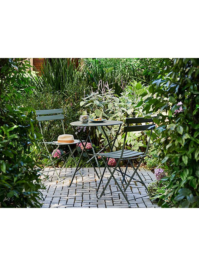 Sage green store garden bistro set