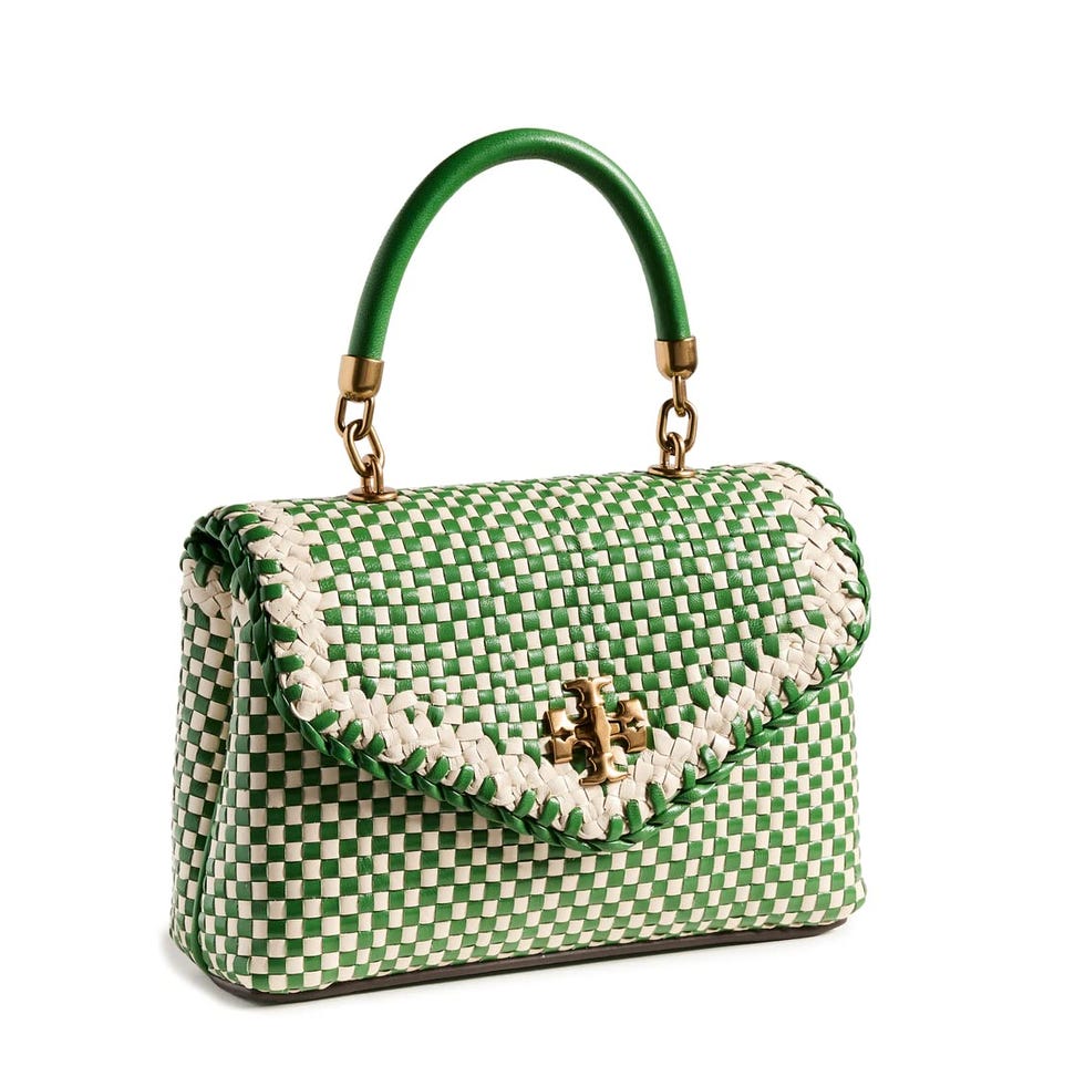 Kira Woven Top Handle Bag