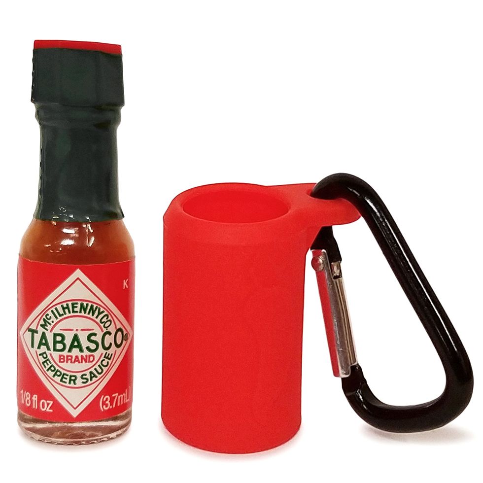 Tabasco Sauce Keychain - Includes Mini Bottle of Original Hot Sauce