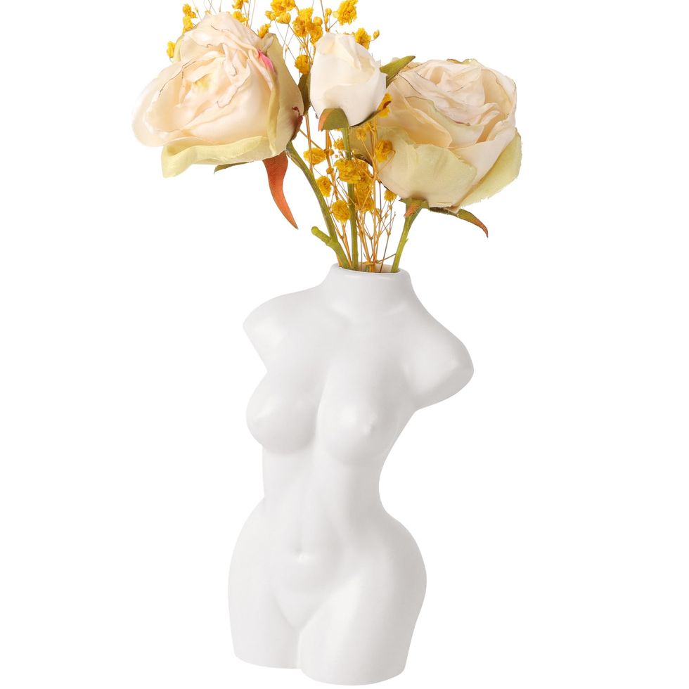 4.72'' Body Vase Female Form Ceramic Vase