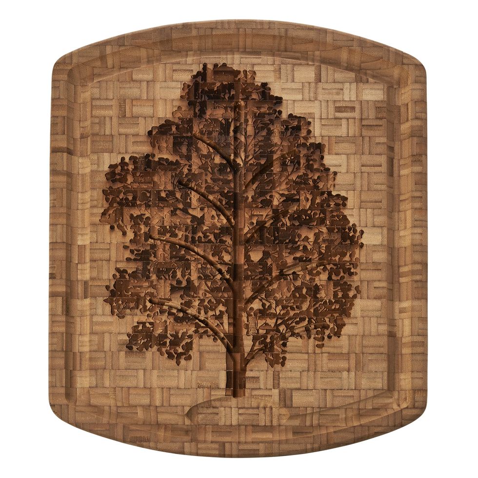 Family Tree Bamboo Carving Board: Wood 