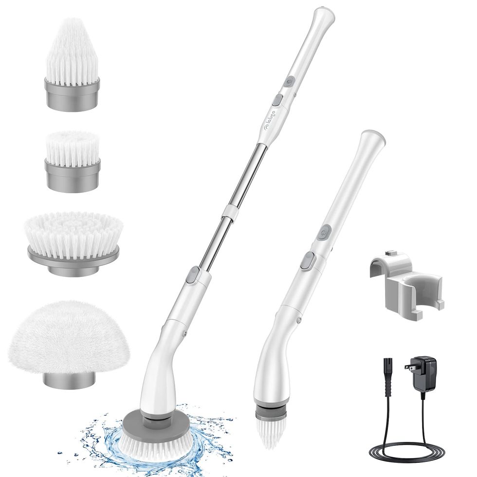 8 in 1 Electric Spin Scrubber Cordless Cleaning Brush Hard Floor / Bathroom  Mop