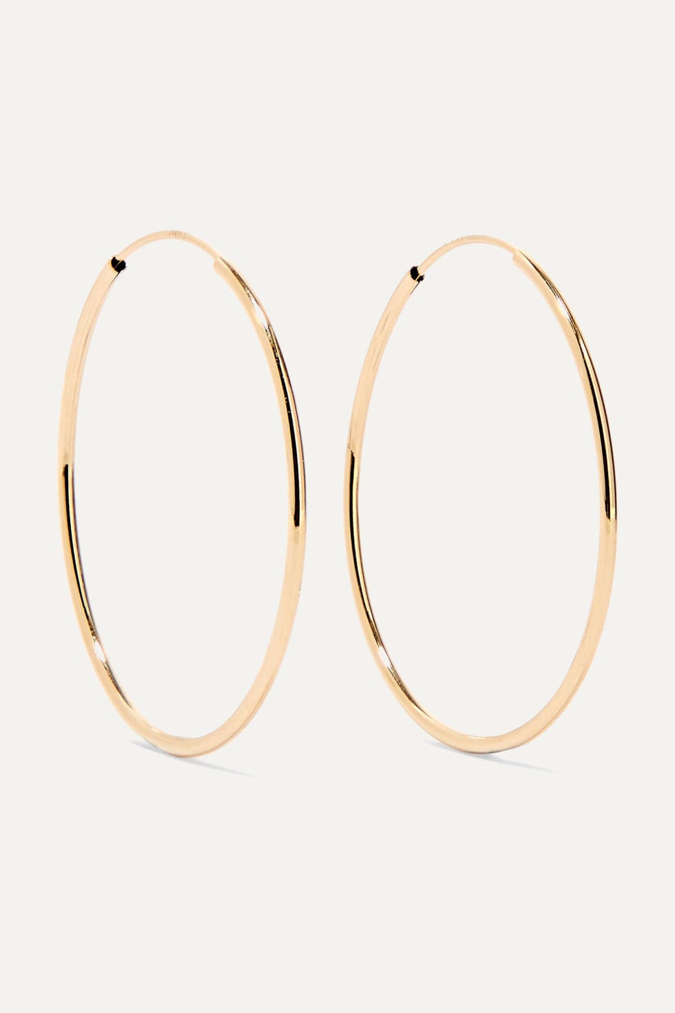 + NET SUSTAIN Infinity 14-karat gold hoop earrings