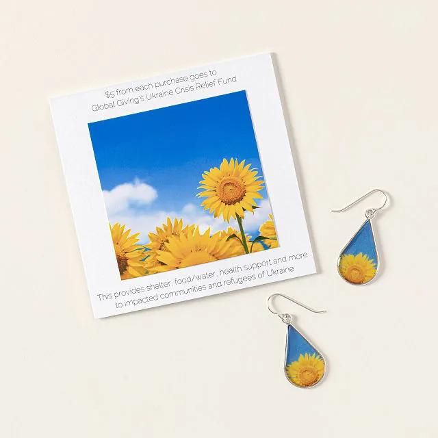 Sunflowers for Ukraine Earrings