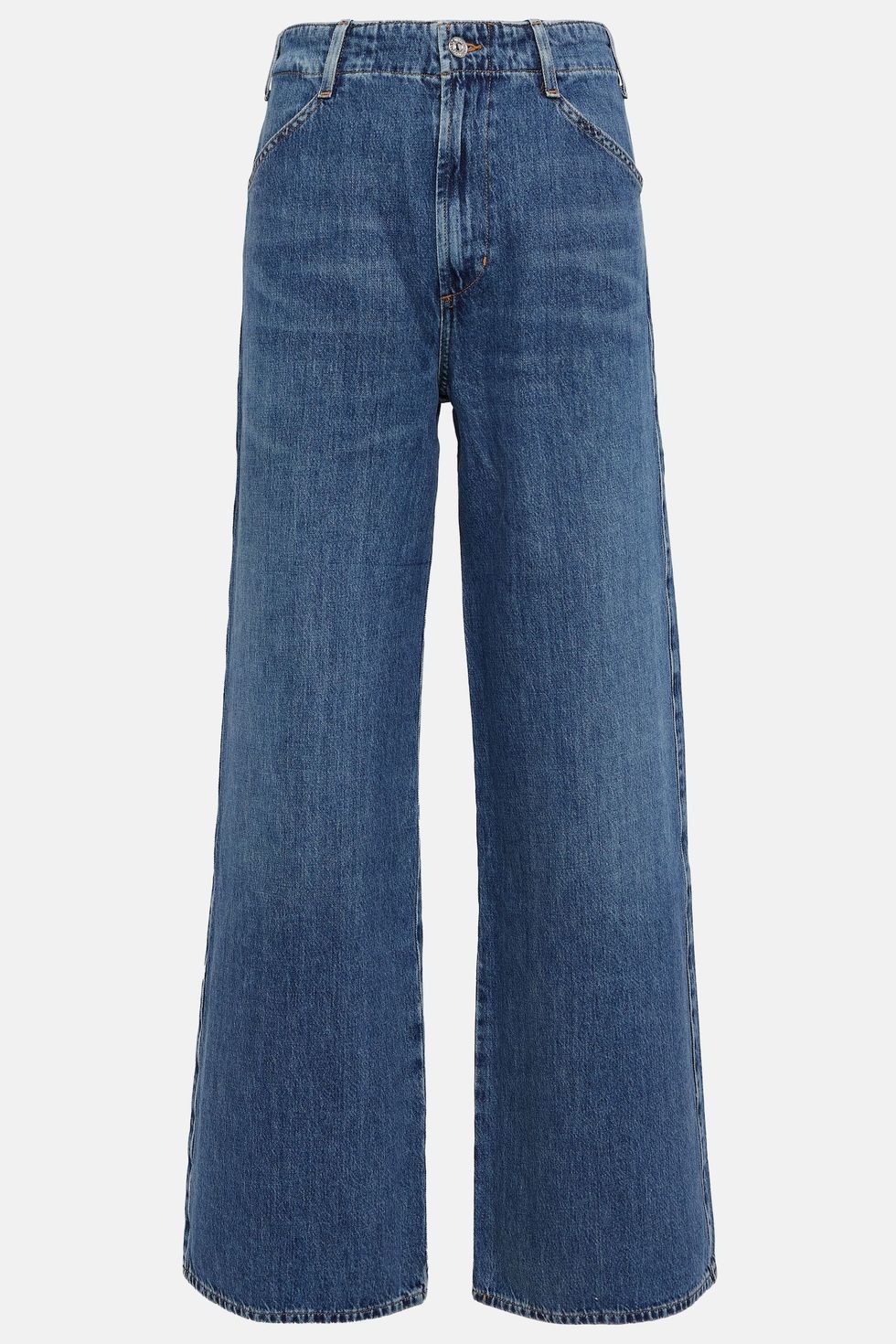 DECIVI Women Wide Leg Capris Jeans High Rise Cropped Denim Pants Loose Fit  Ankle Length with Pockets Blue at  Women's Jeans store