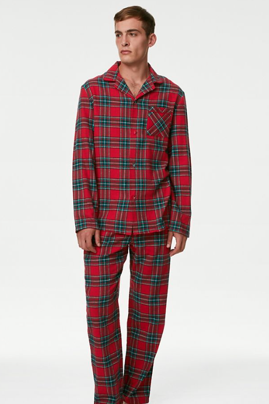 Brushed Cotton Checked Pyjama Set, £30