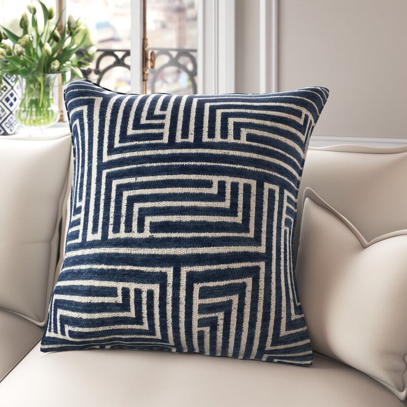 Geometric Square Pillow