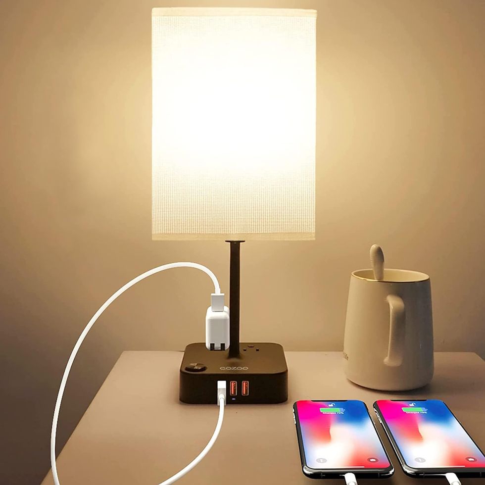 USB Bedside Table Desk Lamp 