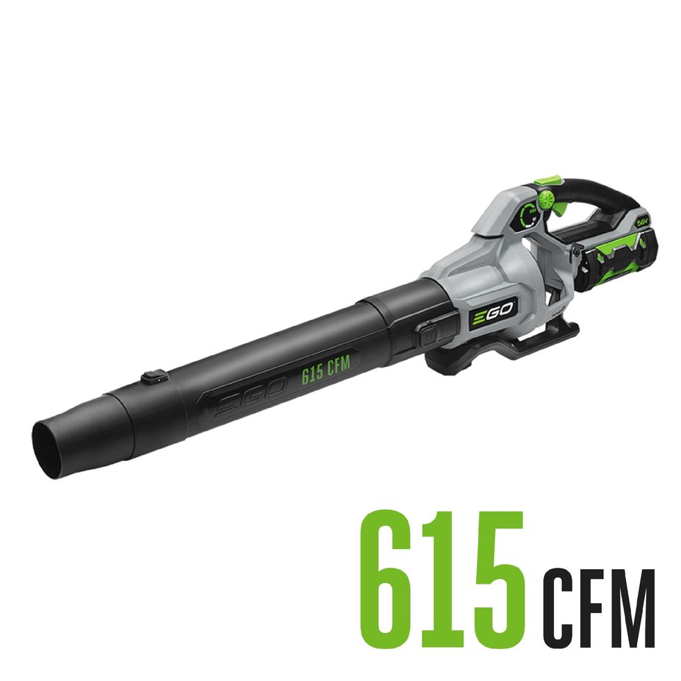 Power+ 56-volt 615-CFM 170-MPH Battery Handheld Leaf Blower 2.5 Ah (Battery and Charger Included)
