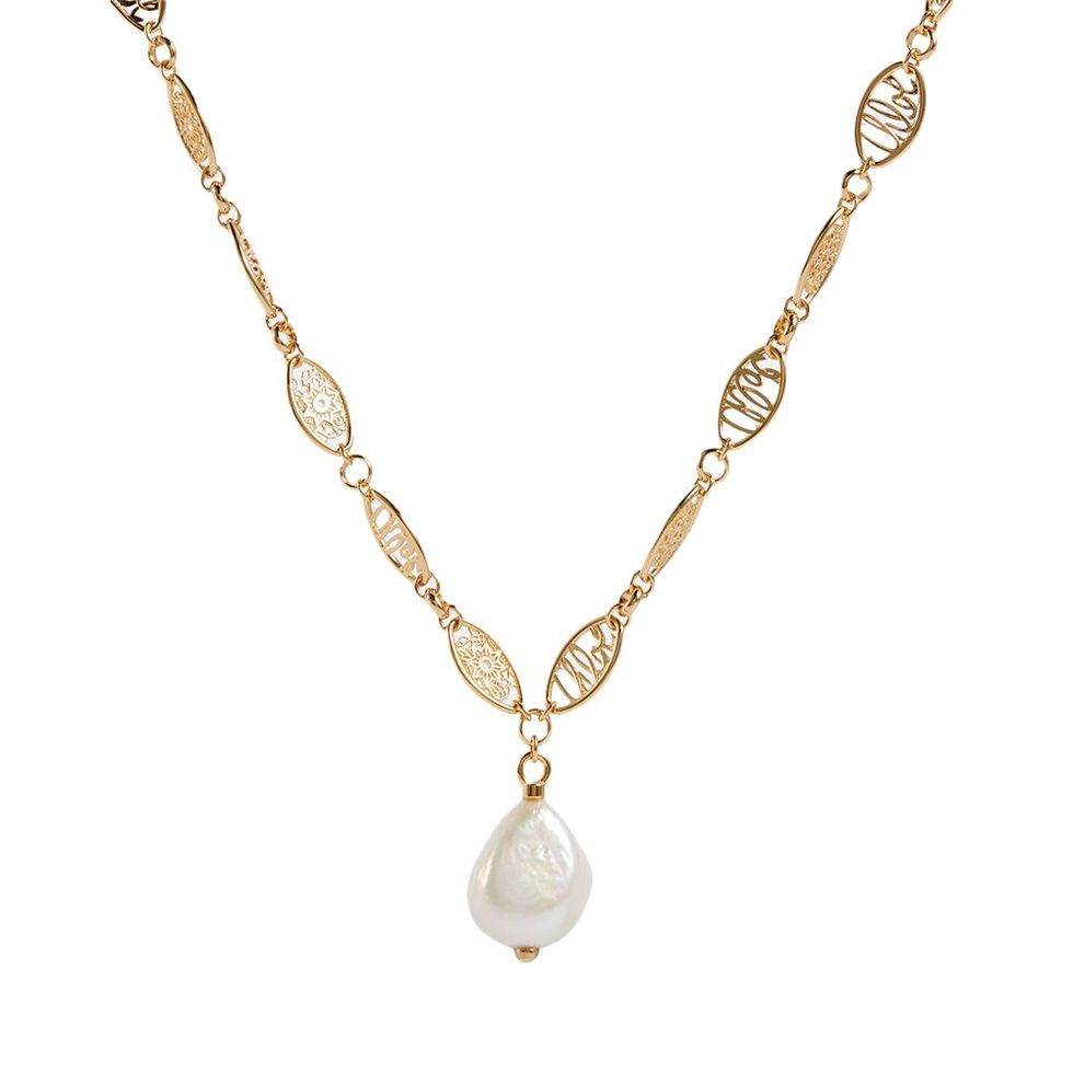 Darcey Lace Baroque Pearl Necklace