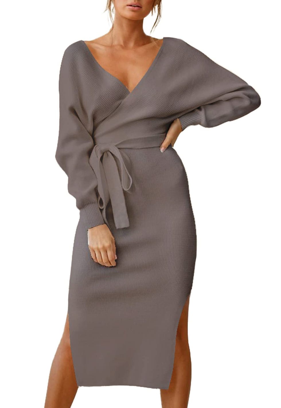 Long Sleeve Ankle Length Sweater Dress