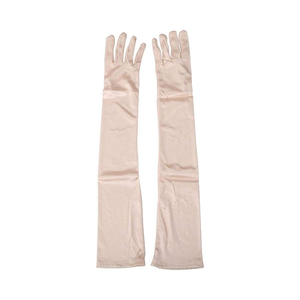 Women’s 21” Long Evening Party Satin Gloves