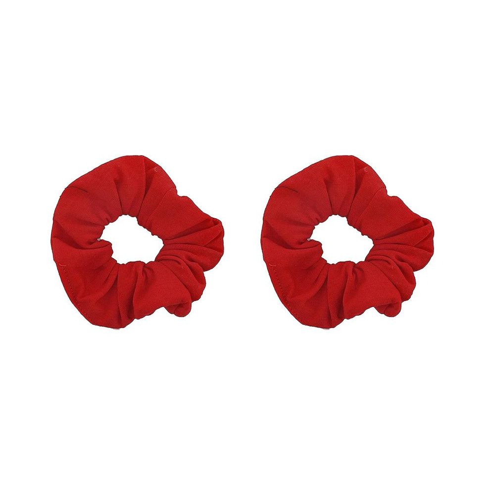 Set of 2 Solid Scrunchies (Red)