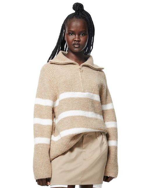 Oversize Quarter-Zip Sweater