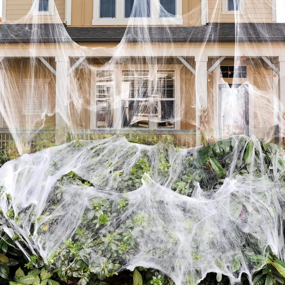 Halloween Spider Web Decorations with 150 Extra Fake Spiders