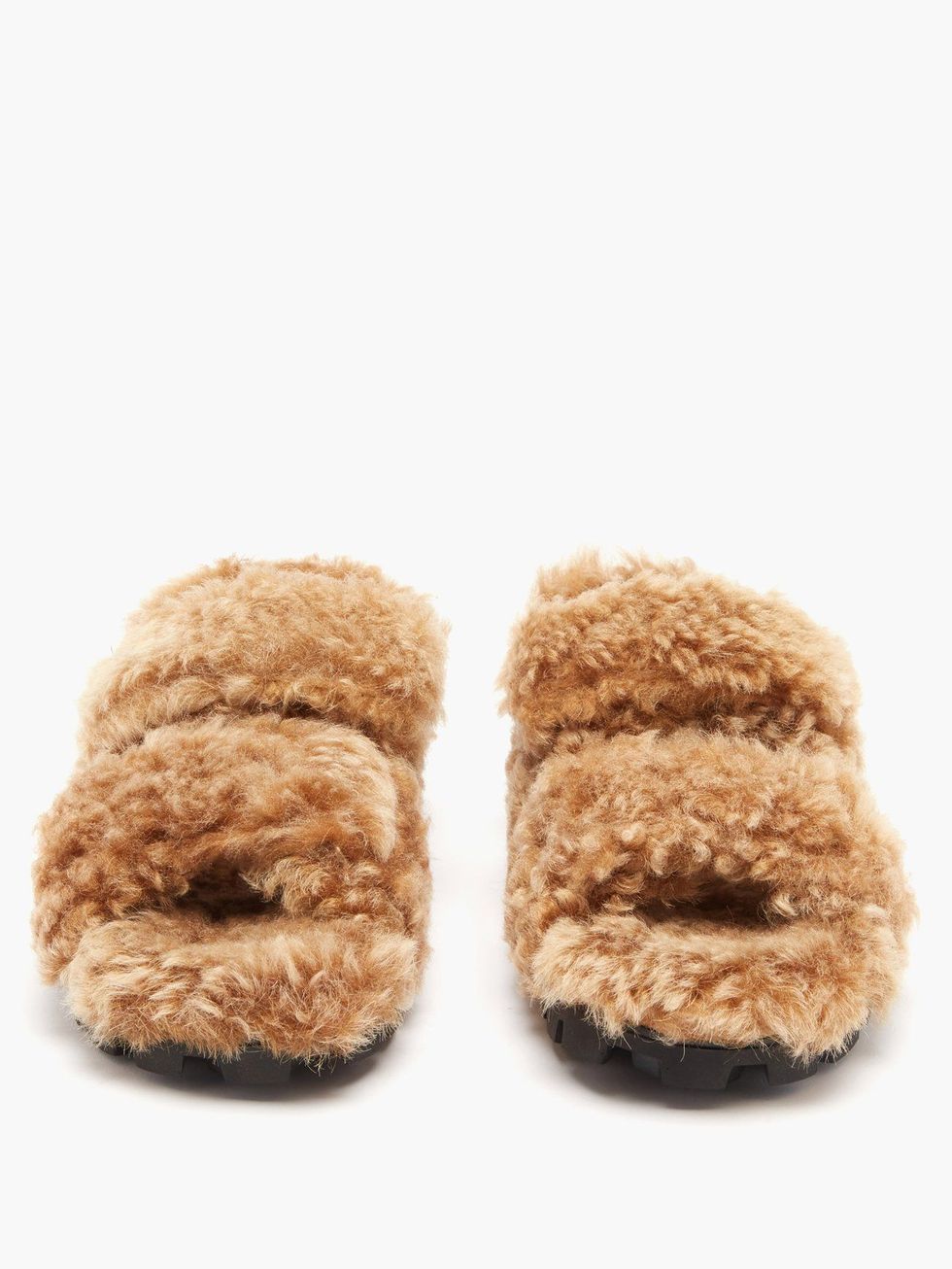 Best quality women fur fluffy slippers slides
