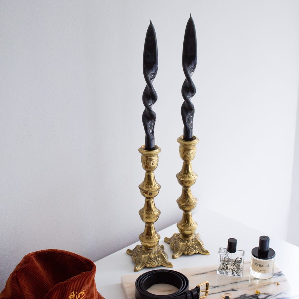 Smoke Taper Candle Set Smoke Taper Candle Set
