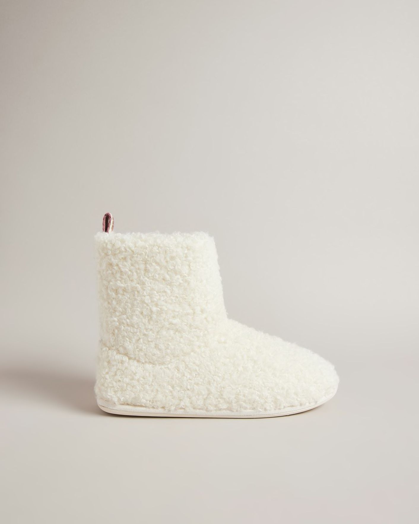 White company shop slipper boots