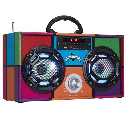 Mini Boombox With LED Speakers