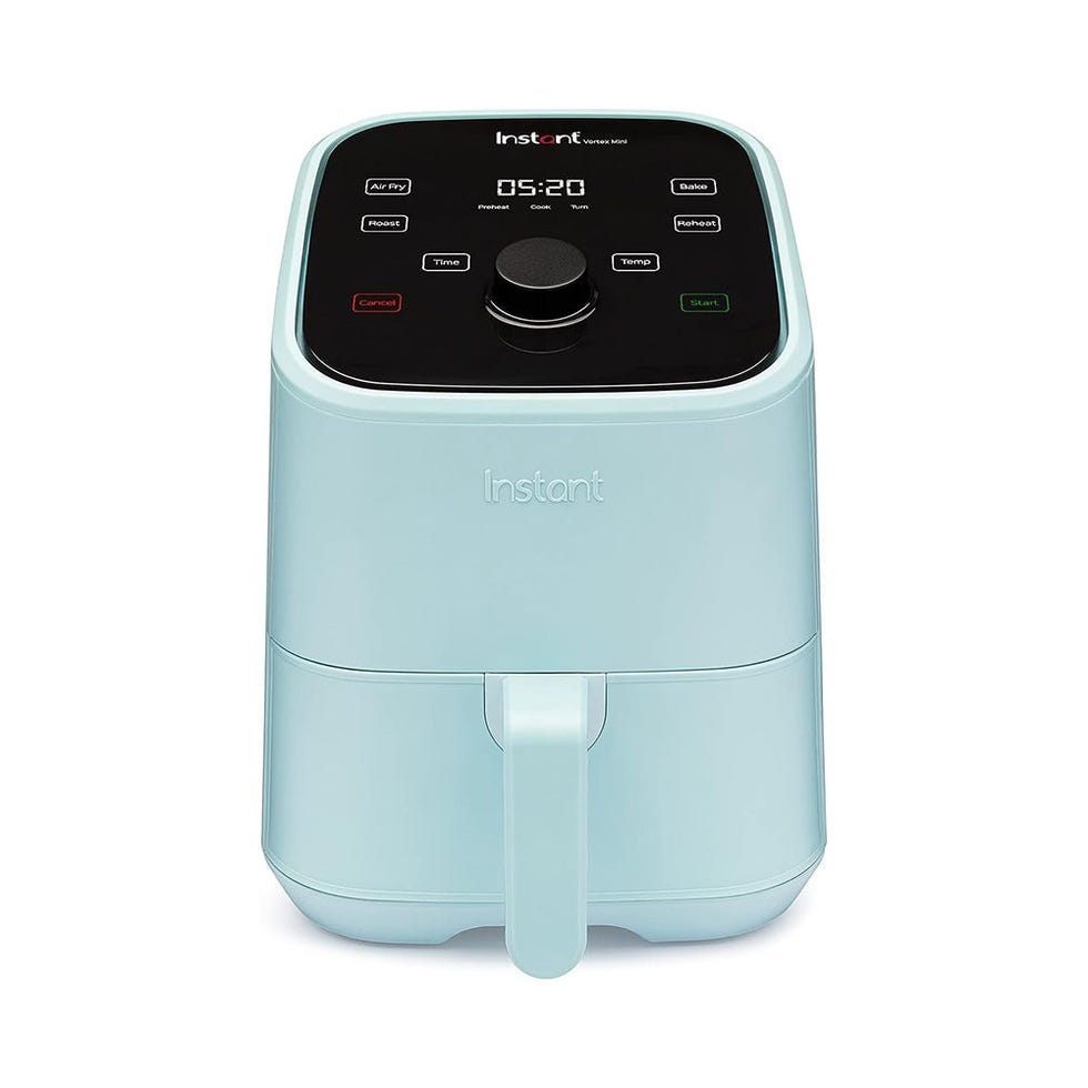 Instant Vortex 4-in-1, 2-QT Mini Air Fryer Oven Combo, From the Makers of Instant Pot with Customizable Smart Cooking Programs, Nonstick and Dishwasher-Safe Basket, App with over 100 Recipes, Aqua