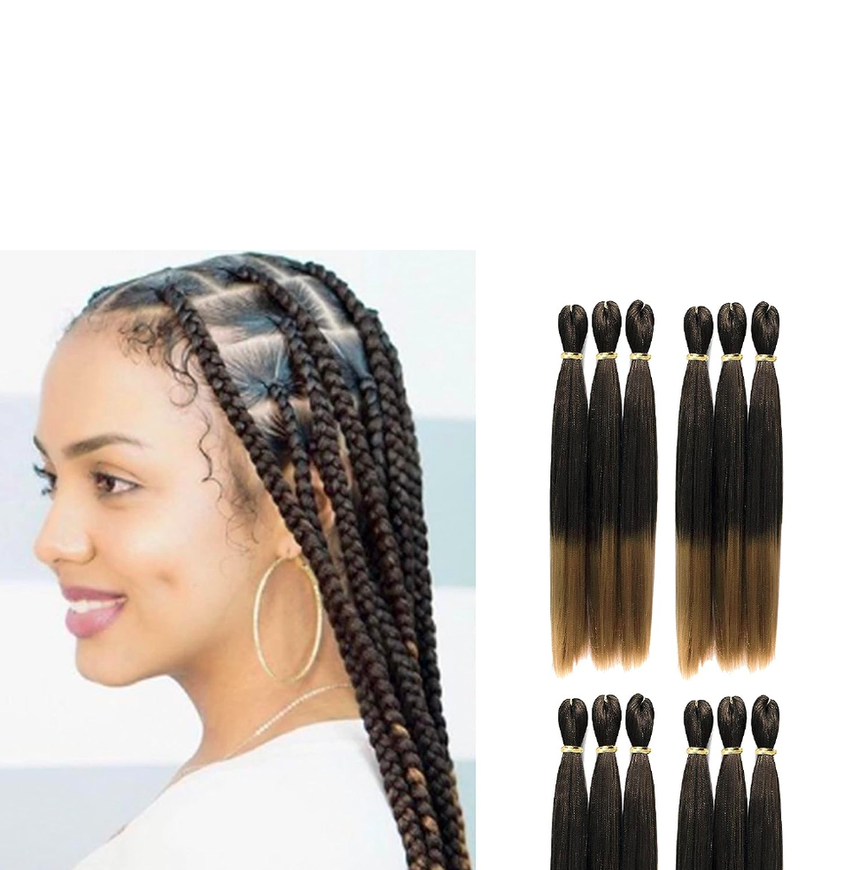 1 Pieces White Jumbo Braid Synthetic Hair 24 Inch Hair Braiding Extensions  Braids Box Braid Hair Synthetic Hair To Braid(Over Forty Colors), Ombre  Long Synthetic Hair Braid, African braided Natural hair extension