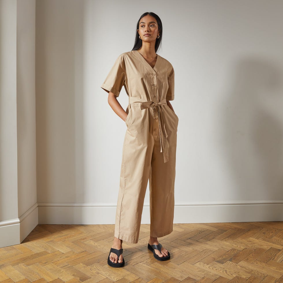 Organic Cotton Short Sleeve Jumpsuit