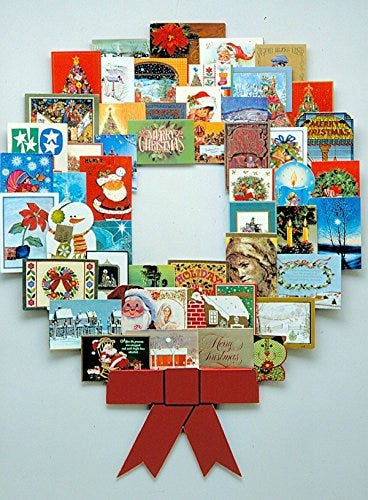 Greeting Card Organizer Christmas Card Keeper Personalized