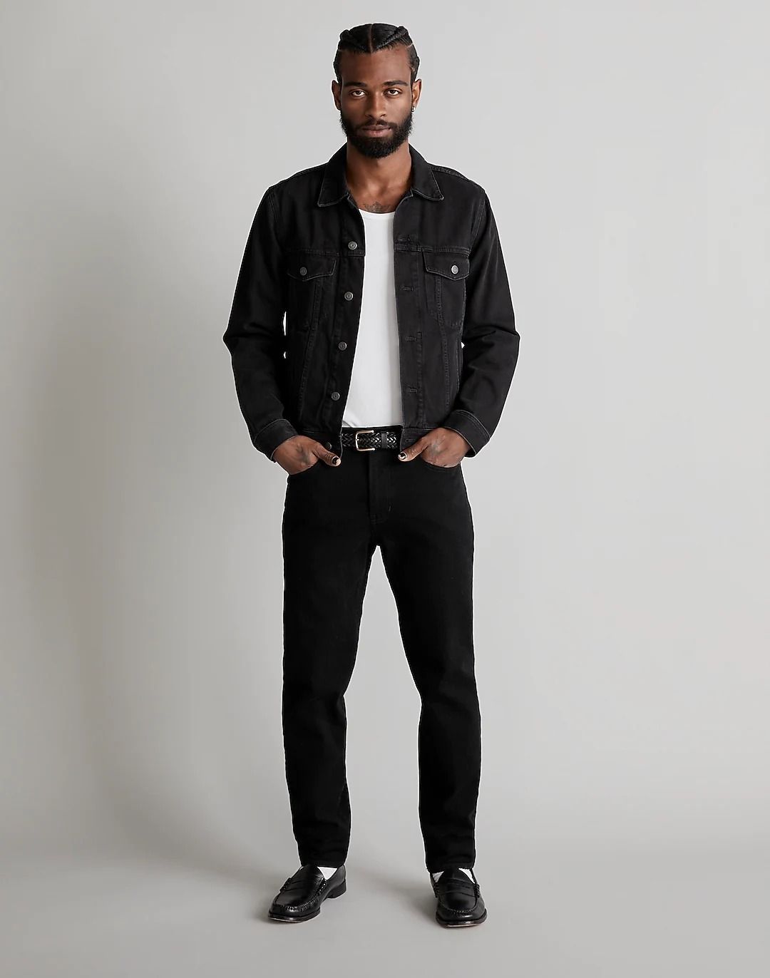 Black Cargo Baggy Fit Denim Jeans - Tistabene - Tistabene