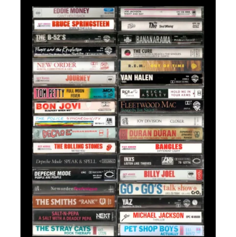 '80s Cassette Art Print '80s Cassette Art Print