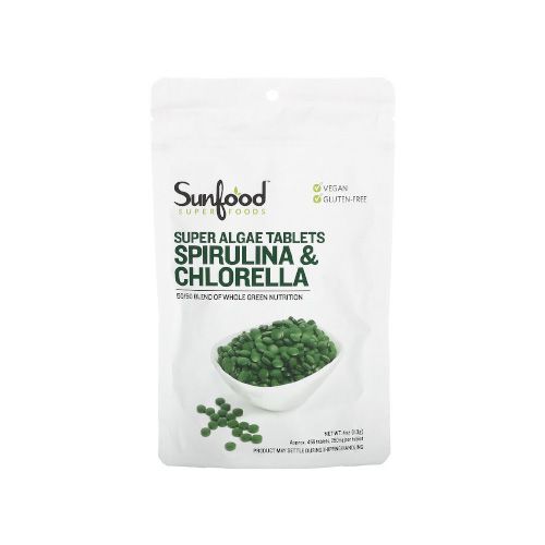 「サンフード」スピルリナ＆クロレラ スーパー藻類タブレット