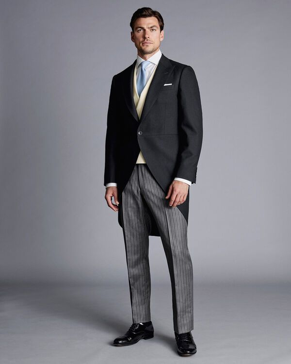 Harry Brown wedding wool blend slim fit tweed suit pants in cream | ASOS