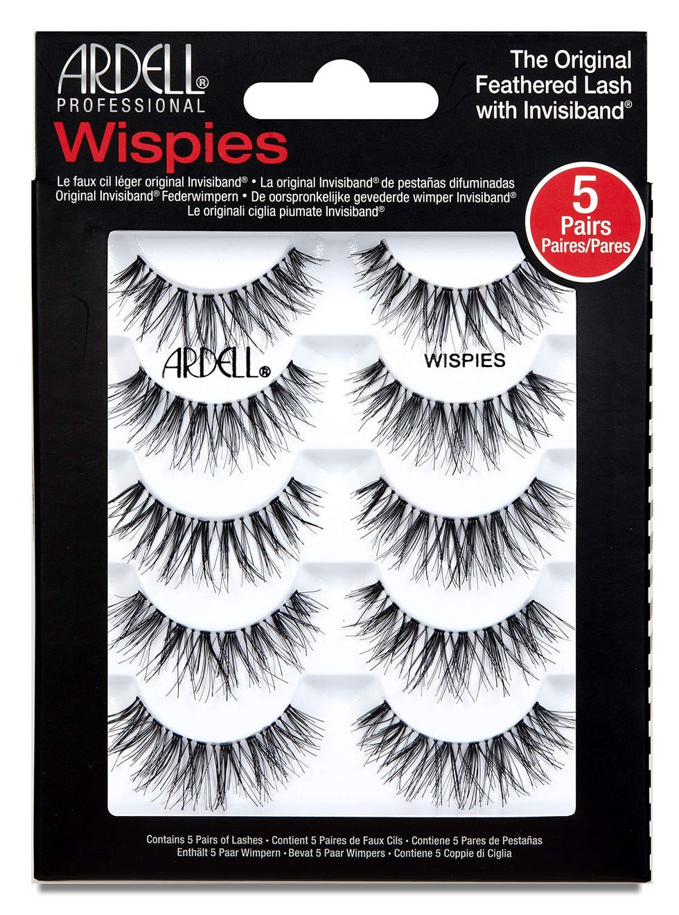 Ardell False Eyelashes Wispies Black, 1 pack (5 pairs of strip lashes per pack) Ardell False Eyelashes Wispies Black, 1 pack (5 pairs of strip lashes per pack)