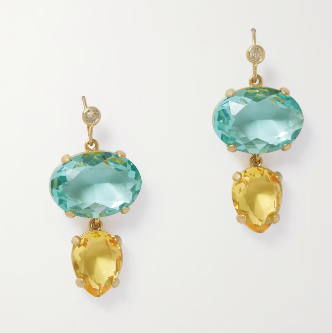 Little Jewel Drop Crystal Earrings