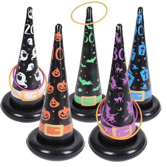Inflatable Witch Hat Ring Toss Game