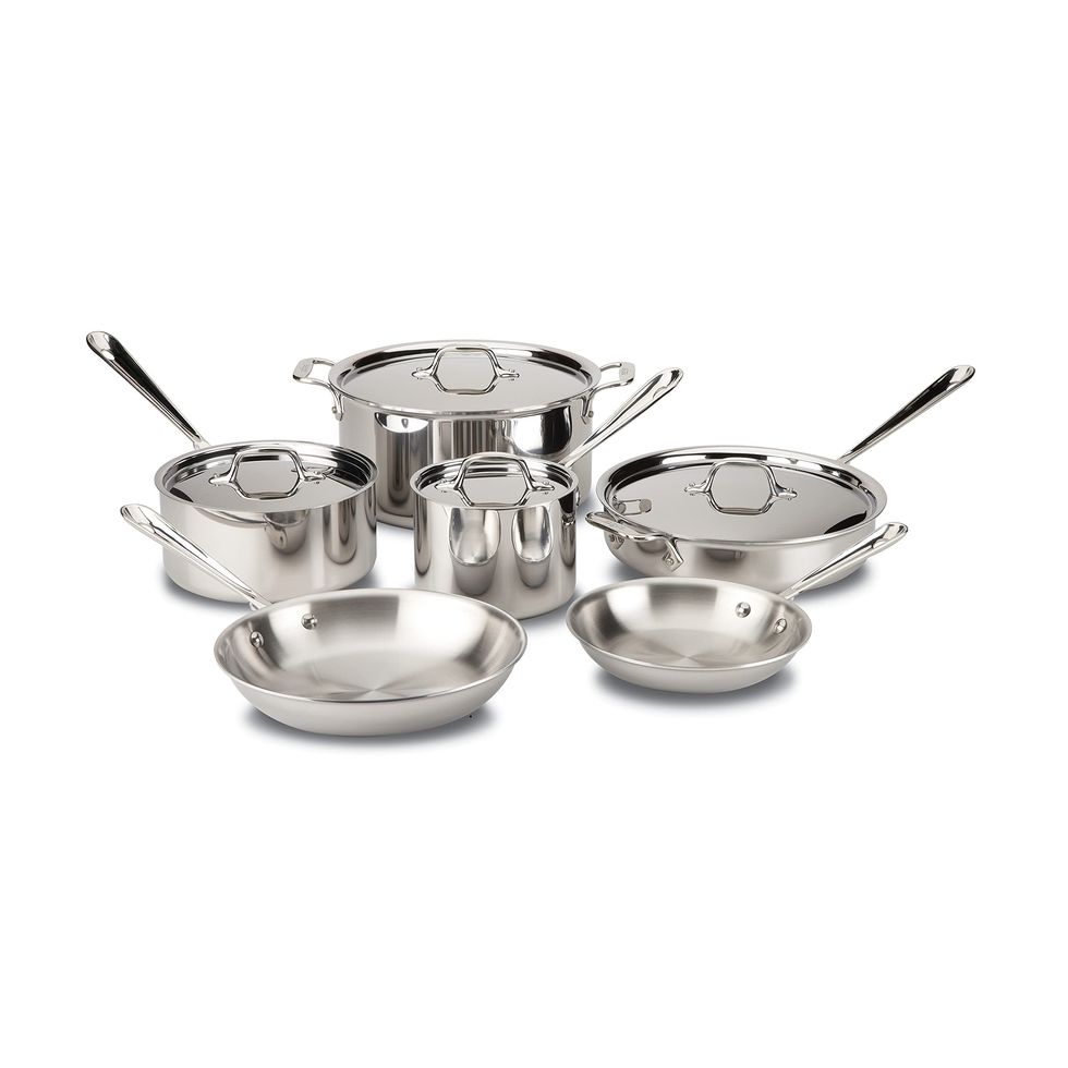 D3 3-Ply 10-Piece Stainless Steel Cookware Set