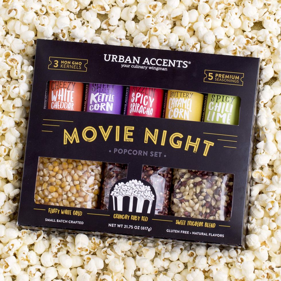 Movie Night Popcorn Kernels and Seasoning