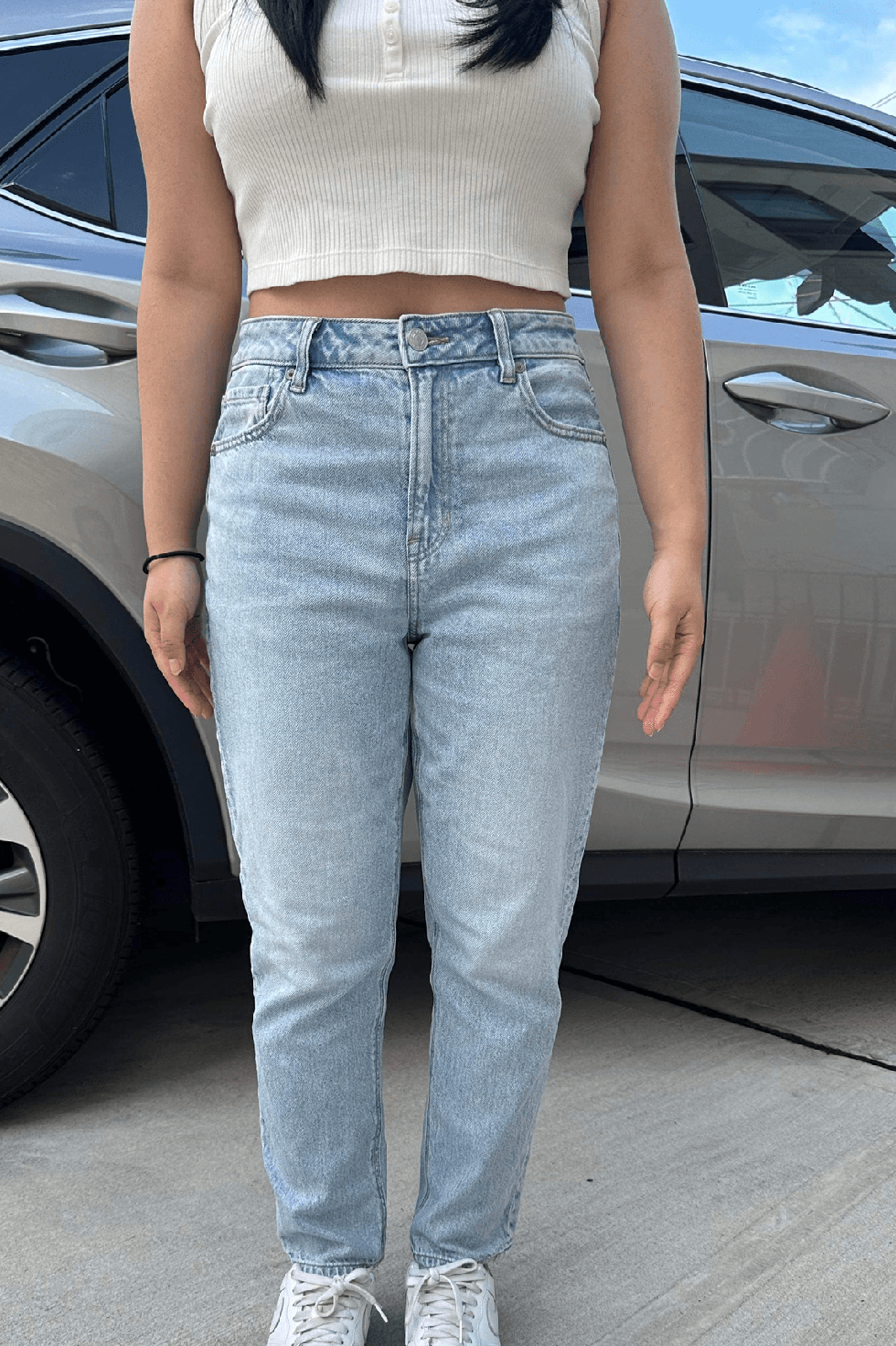 A jeans for petite women.