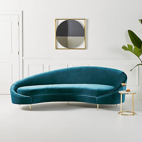 Asymmetrical Serpentine Sofa