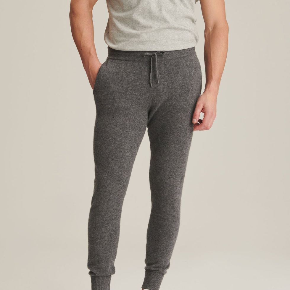 Men's Jogger Sweatpants Slim Fit Nylon Stretch Athletic Pants - Grey / S