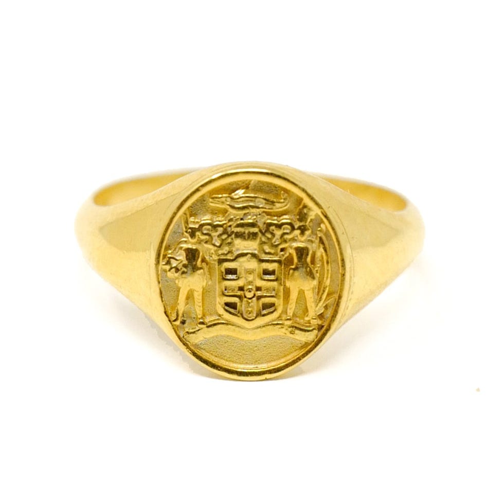 Jamaica Crest Signet Ring