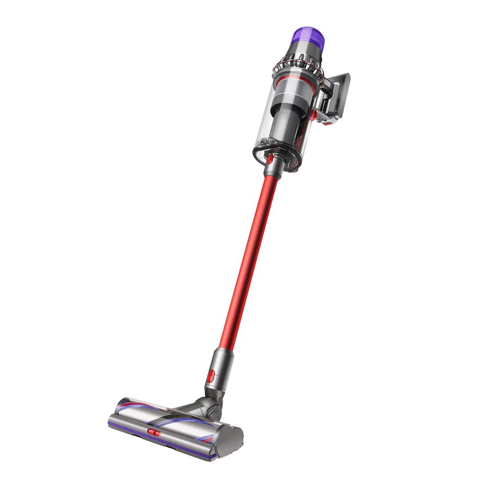 Outsize Cordless Vacuum Cleaner, Nickel/Red