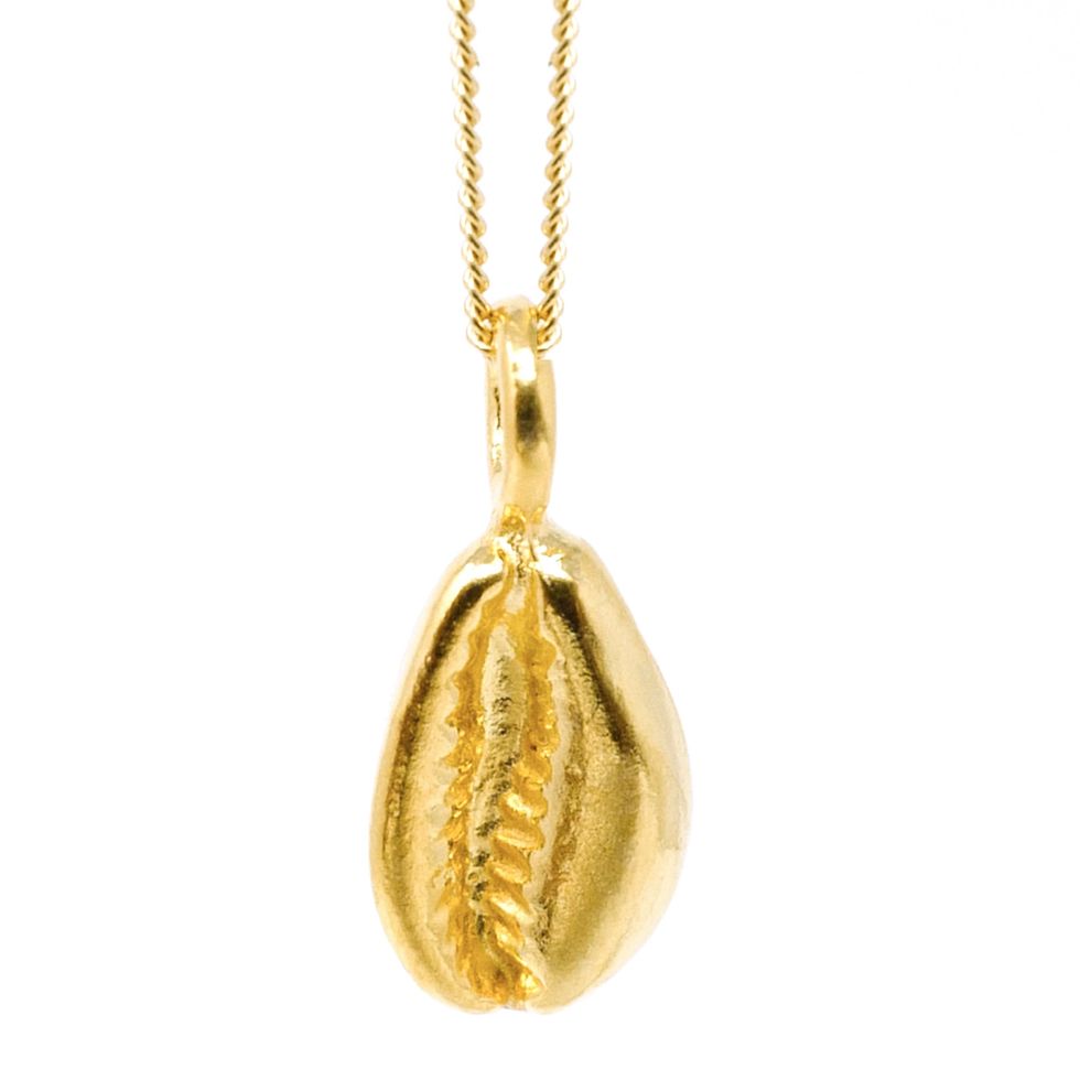 18K Gold Vermeil Cowrie Abundance Necklace