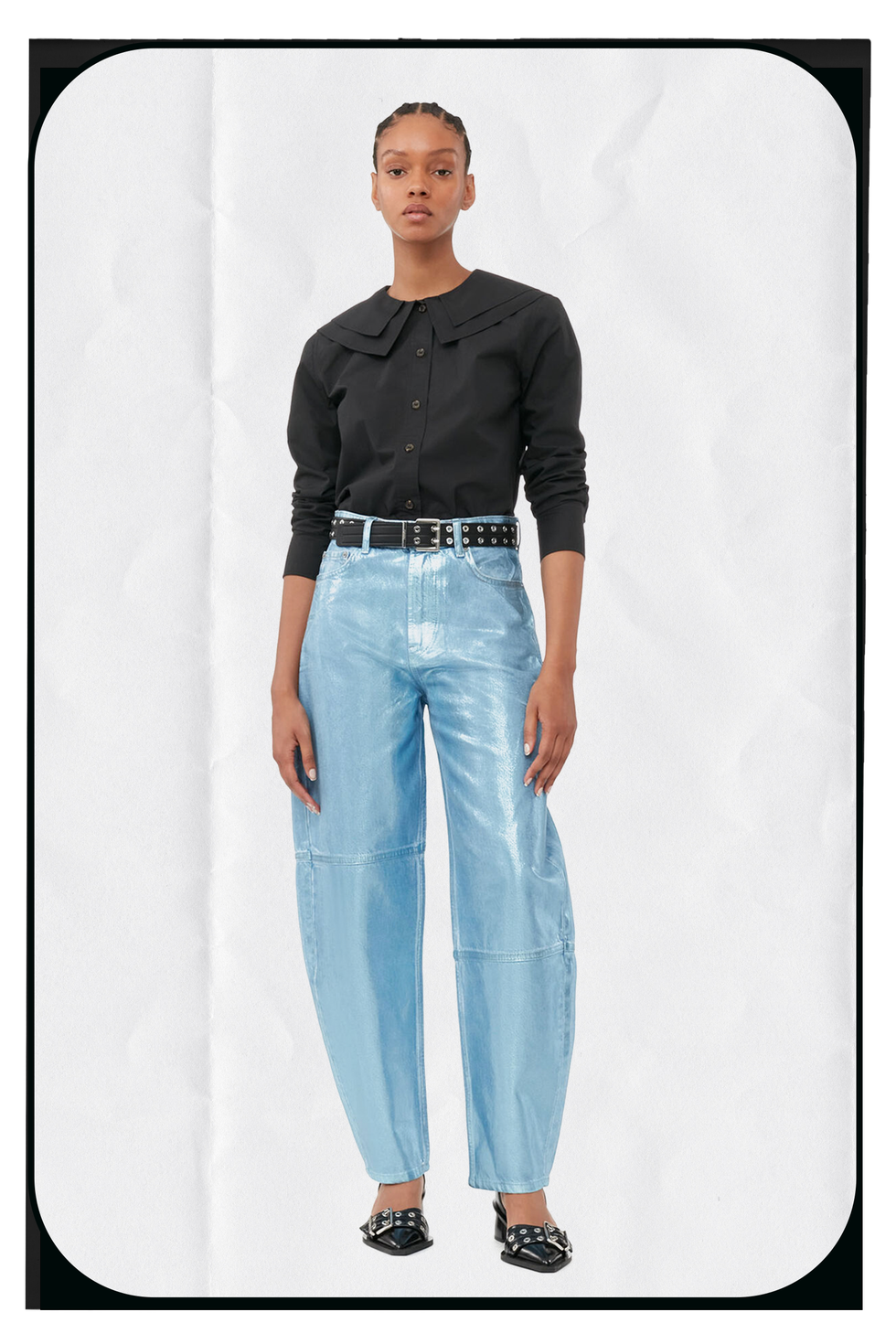 Blue Foil Stary Jeans