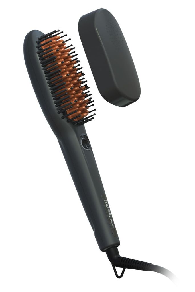 TYMO Ring Plus Ionic Hair Straightener Brush - Straightening Comb with  Negative Ions, Titanium Coating, 9 Temp Settings & LED Display, Dual  Voltage