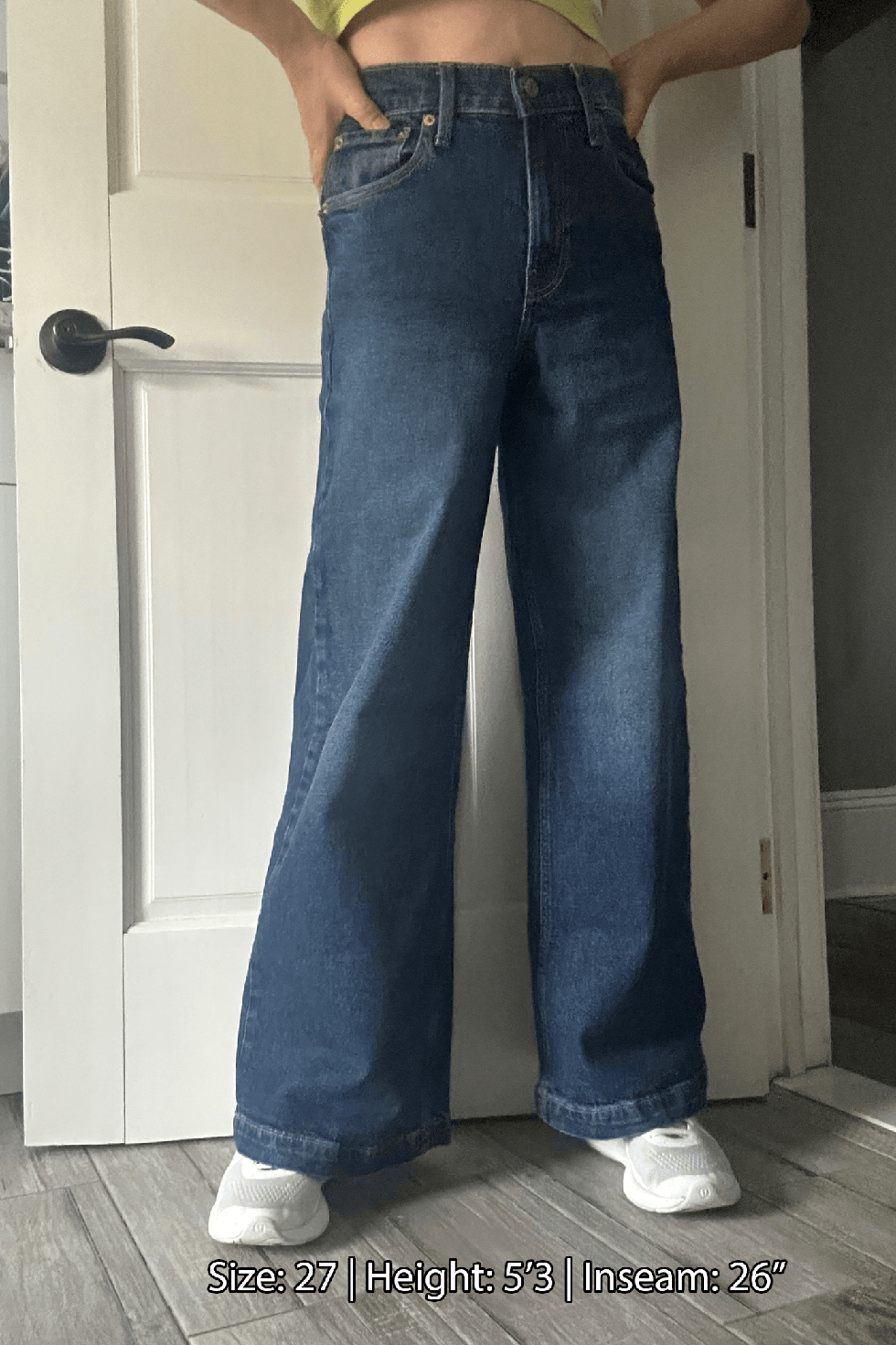 High Rise Stride Wide-Leg Jeans
