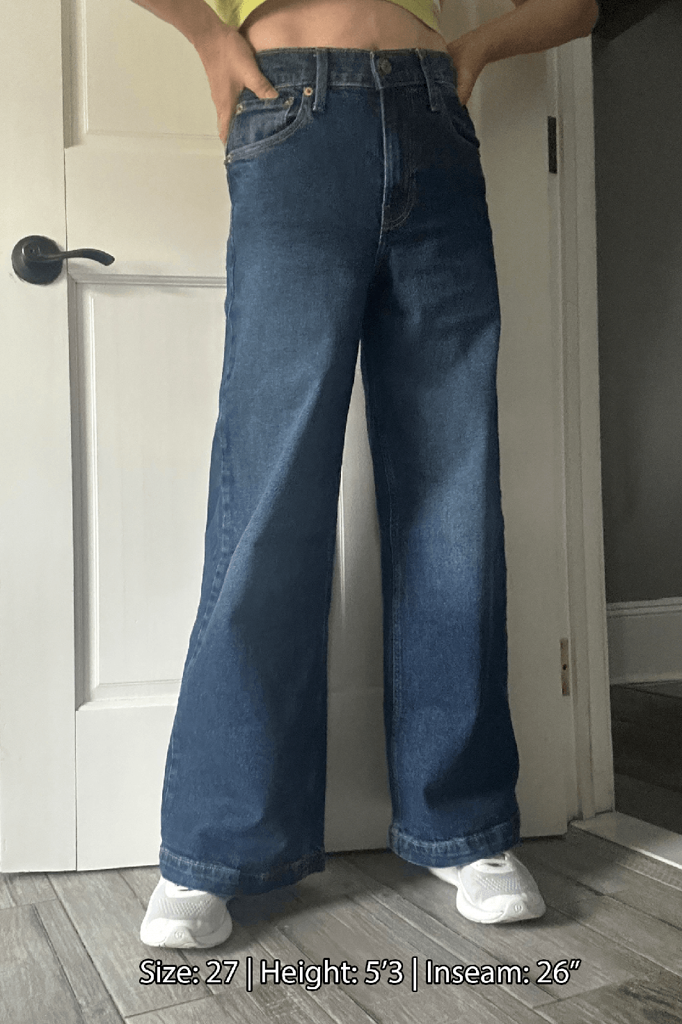 High Rise Stride Wide-Leg Jeans