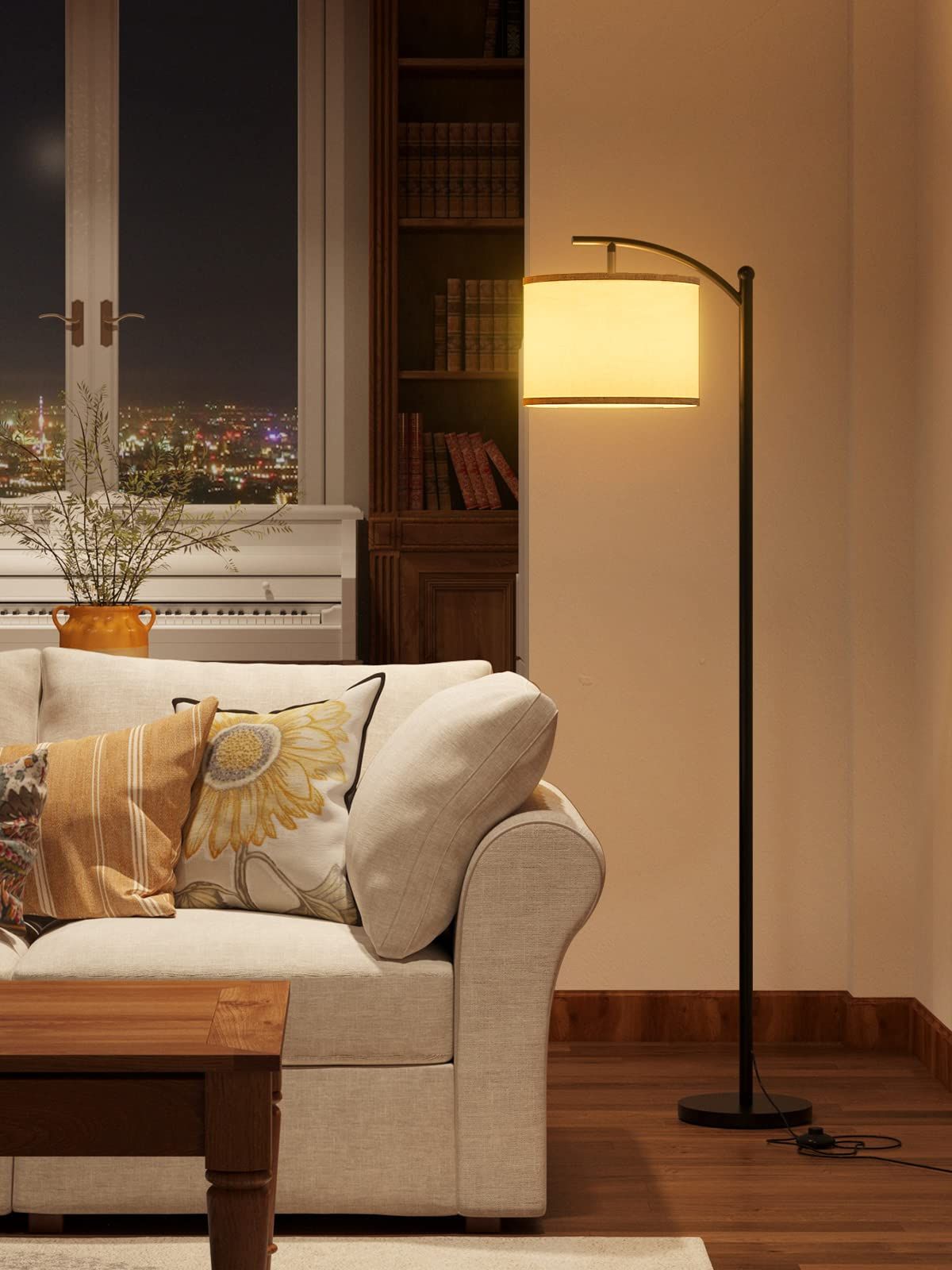 Avior Floor Lamps for Living Room Corner (White Glass) – Bright Lite  Solutions