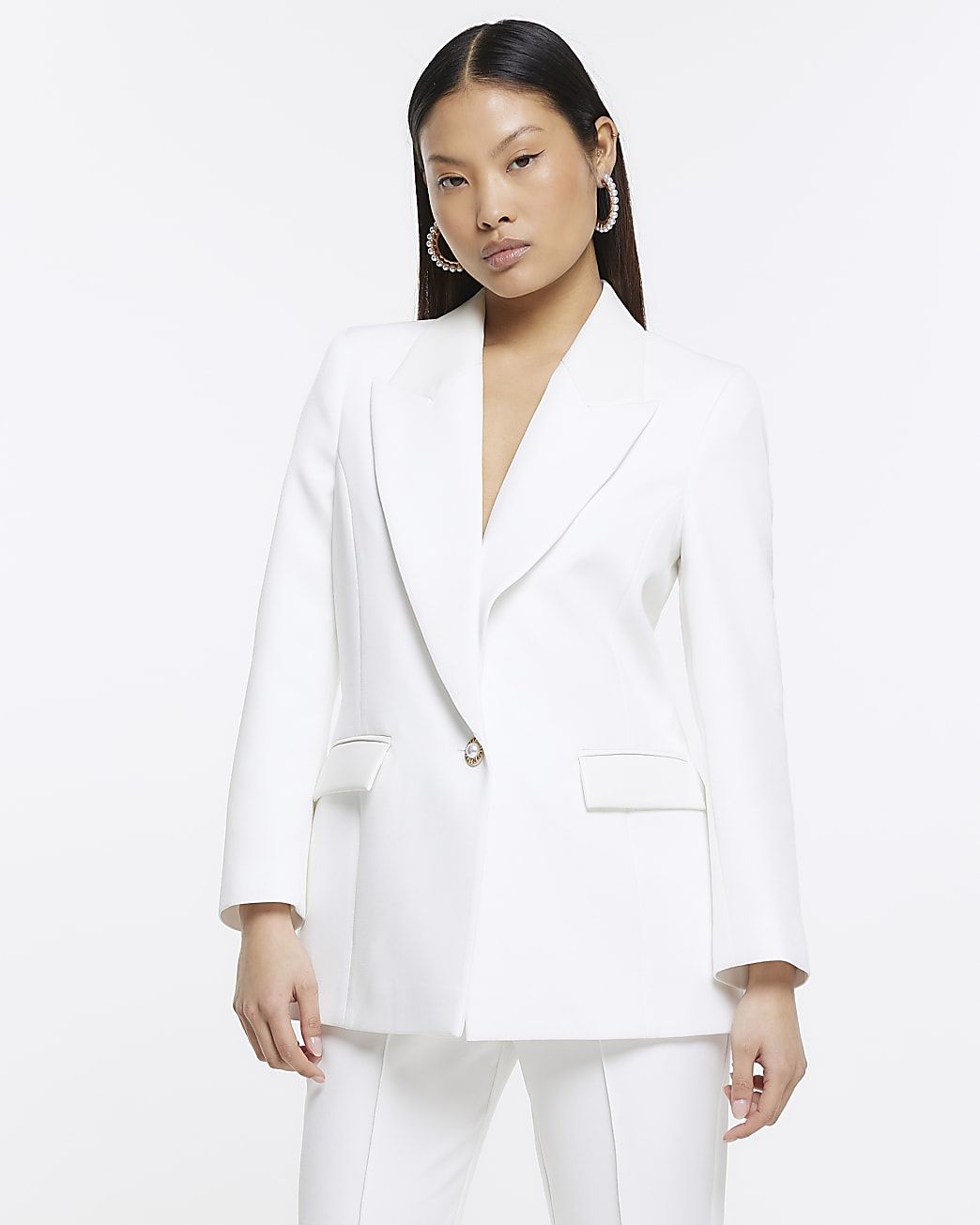 Petite white cheap suit