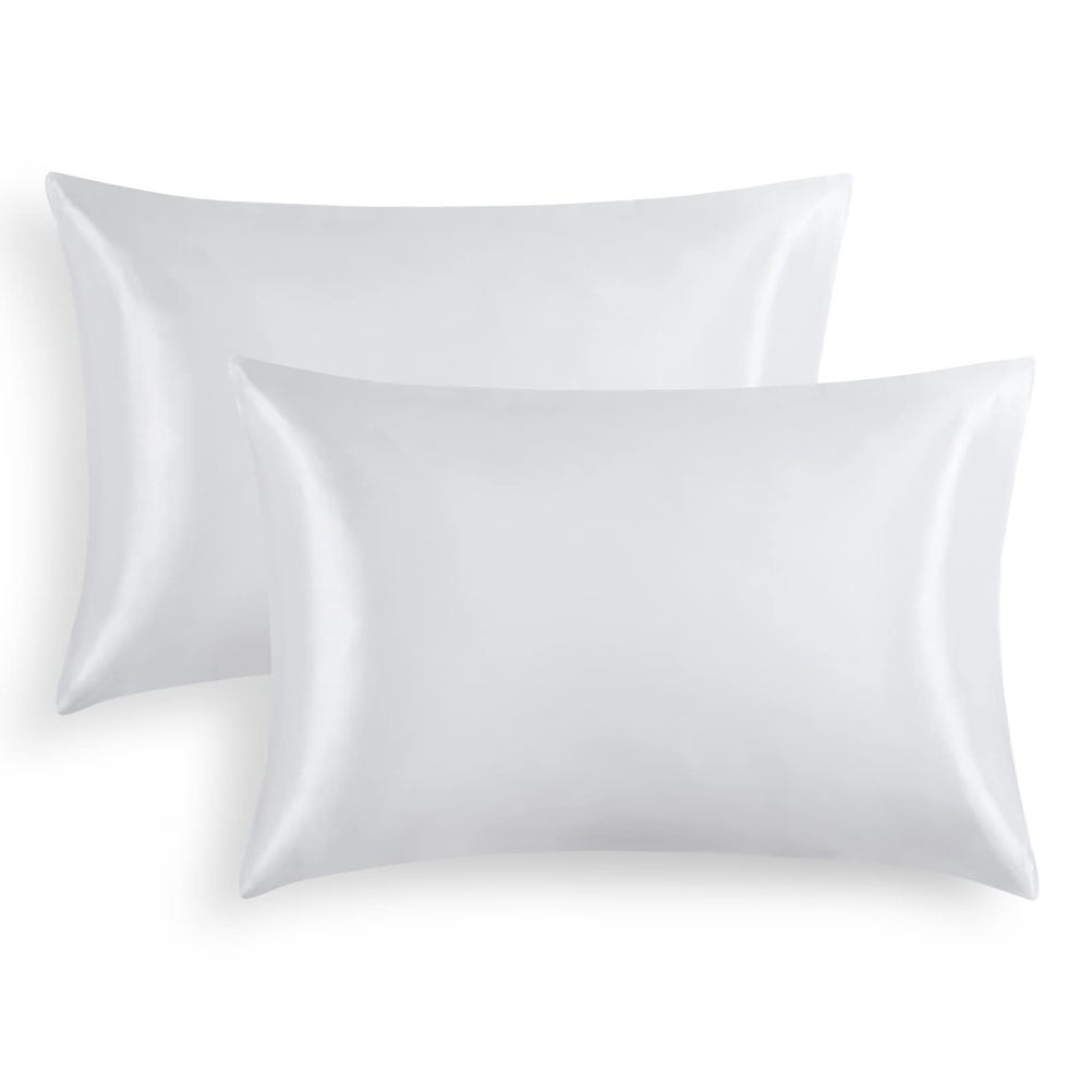 Fundas de almohada de satén antiencrespamiento