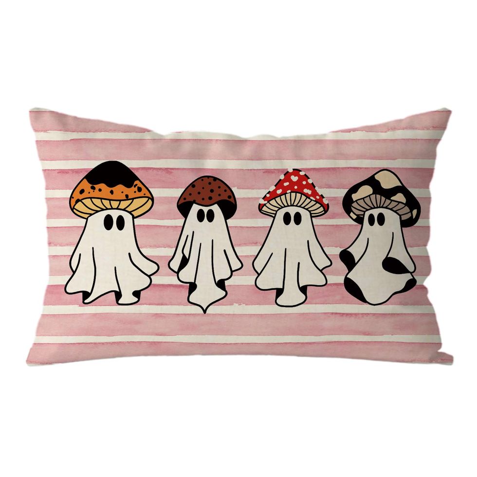 Halloween Ghosts Mushroom Pillow Cover